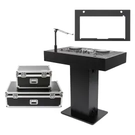 Magma MGA50000 Black DJ Podium with Rane System One Faceplate Package