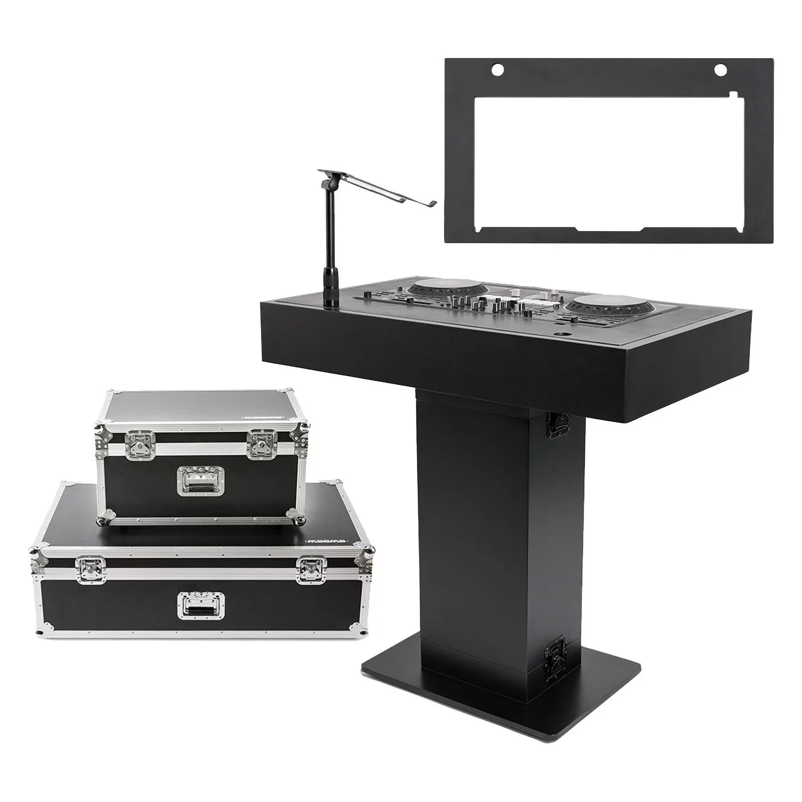 Magma MGA50000 Black DJ Podium with Rane System One Faceplate Package
