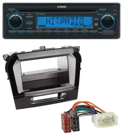 VDO AUX MP3 1DIN CD USB Autoradio für Suzuki Vitara (ab 2015)