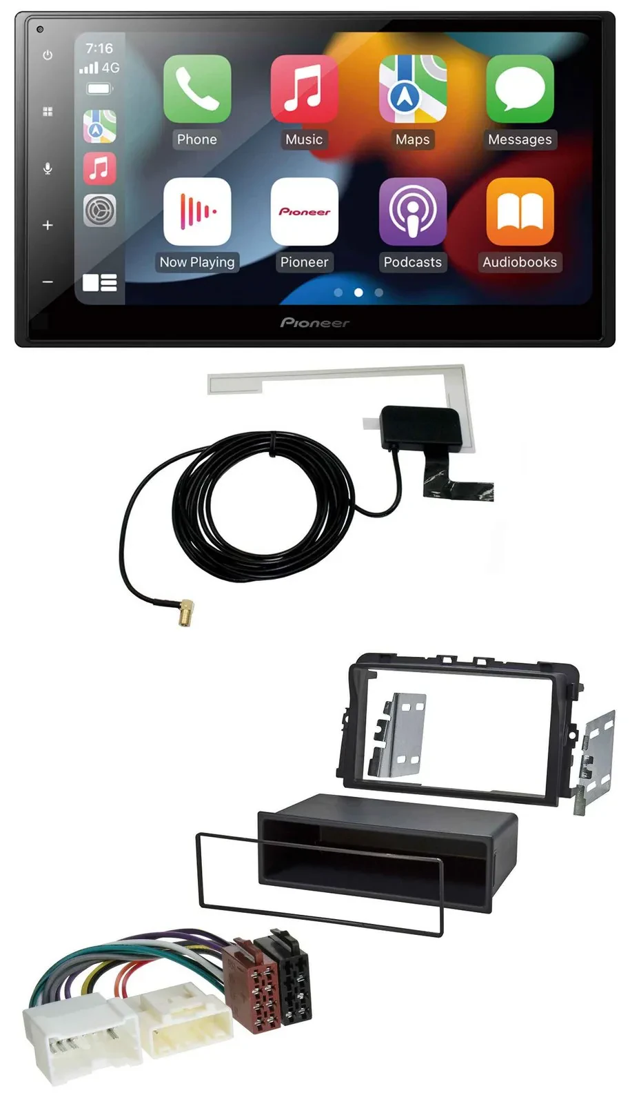 Pioneer MP3 USB Bluetooth DAB 2DIN Autoradio für Opel Vivaro (2011-2015)