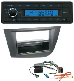 VDO AUX Bluetooth USB MP3 Autoradio für Seat Leon (ab 05) - schwarz