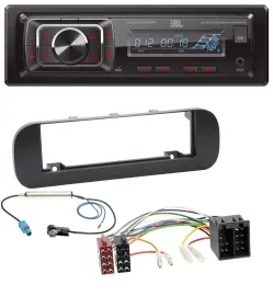 Автомагнитола для Fiat Panda (с 2012) JBL SD/AUX/MP3/USB/Bluetooth черная