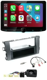 Kenwood Lenkrad USB DAB Bluetooth Autoradio für Toyota Avensis Typ T25 ab 2003