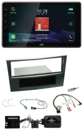 Автомагнитола для Opel Corsa D (2006–2008) JVC DAB, Bluetooth, USB, поддержка кнопок на руле, Stealth Black