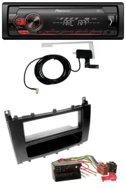 Pioneer 1DIN USB DAB MP3 AUX Autoradio für Mercedes CLK W209 C-Klasse W203