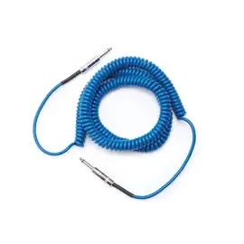 D'ADDARIO Coiled Instrument Cable, 30' - Blue
