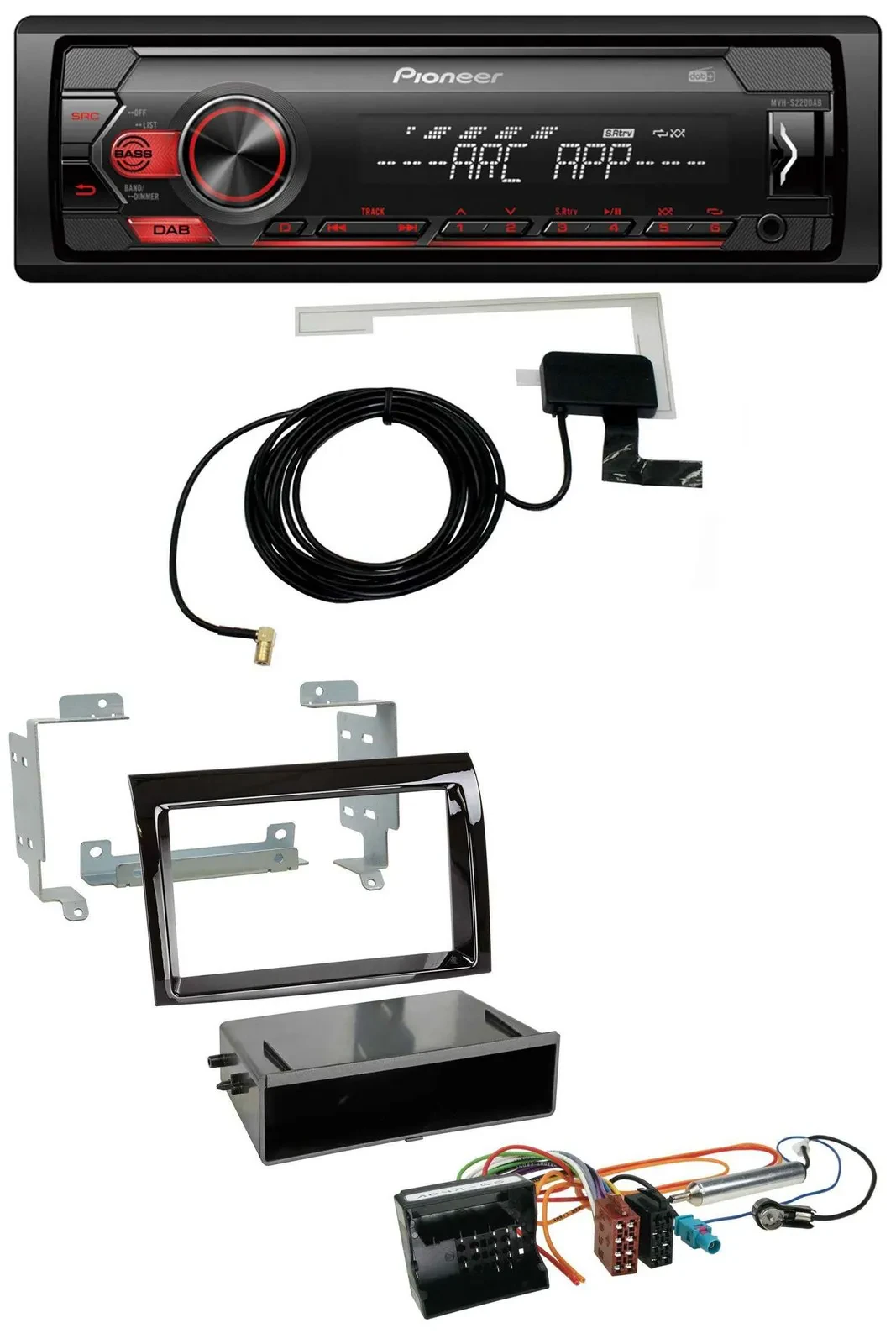 Автомагнитола для Citroen Jumper (2006–2011) Pioneer 1DIN, USB, DAB, MP3, AUX, Quadlock