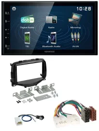 Kenwood 2DIN Bluetooth MP3 USB DAB Autoradio für Toyota Aygo (2014-2021)