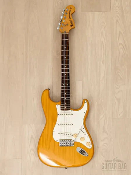 Электрогитара Fender 1972 Stratocaster ST72-115 SSS Natural w/case Japan 1986