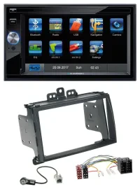 Blaupunkt SD Bluetooth 2DIN MP3 USB AUX Autoradio für Hyundai i20 09-12 schwarz