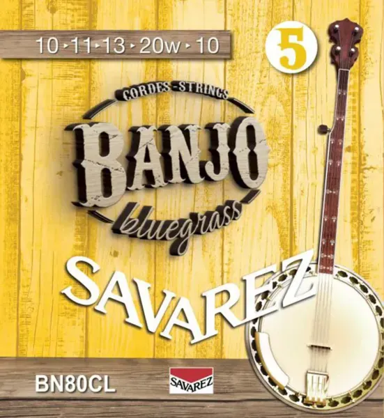 Струны для банджо Savarez BN80CL Banjo Bluegrass Custom Light