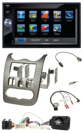 Blaupunkt SD USB TMC Bluetooth 2DIN Lenkrad Navigation für Dacia ab 2012 dunkels