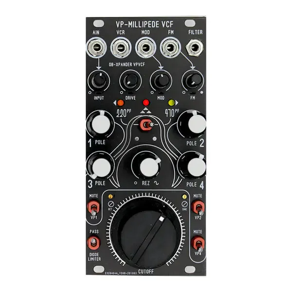 Модульный студийный синтезатор Blue Lantern Millipede Variable Pole VCF 13HP Eurorack Module