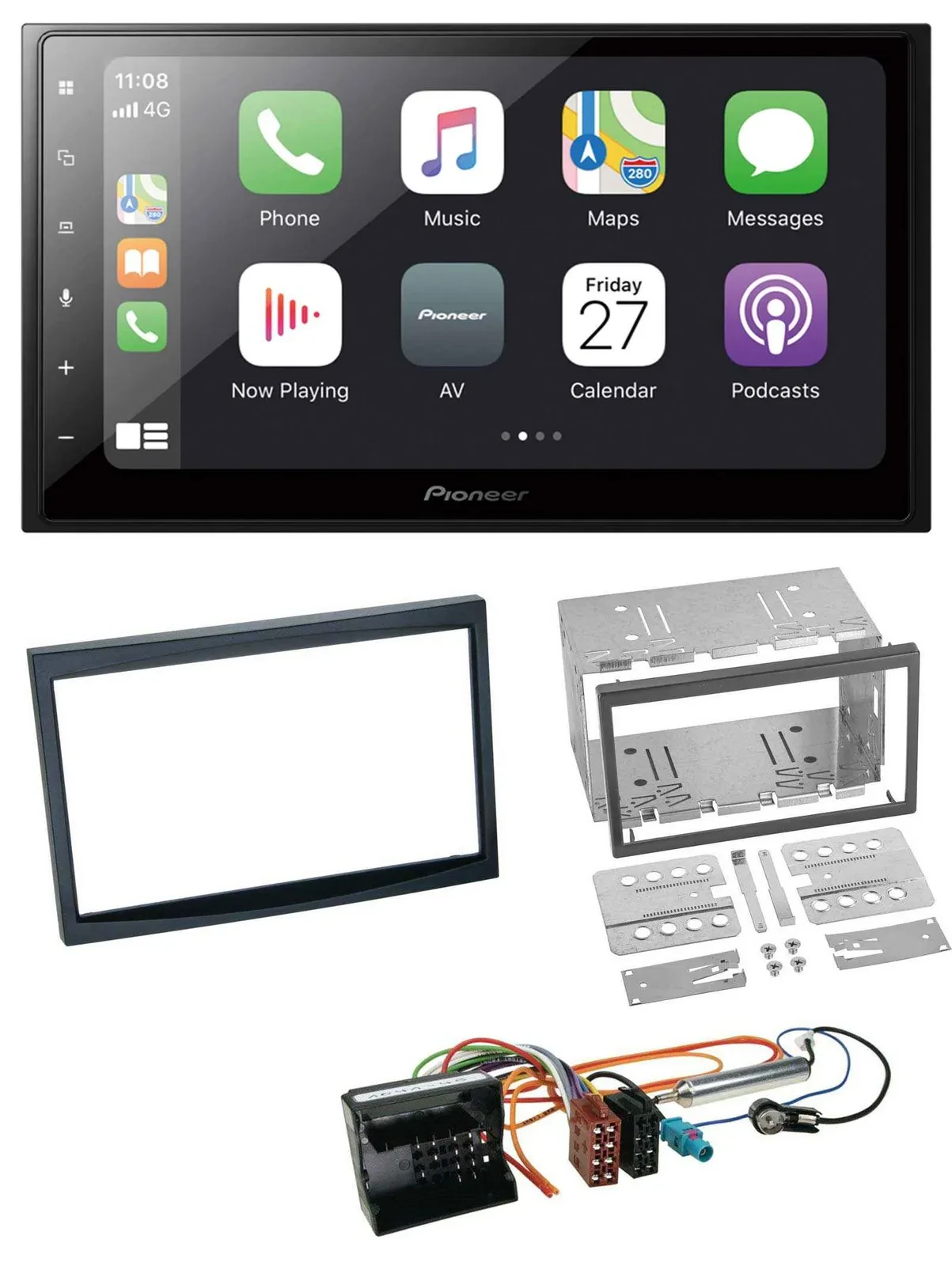 Pioneer MP3 Bluetooth DAB 2DIN USB Autoradio für Peugeot 207 307 Expert Partner