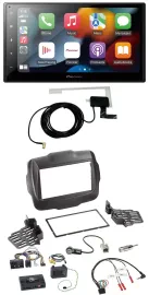 Автомагнитола для Jeep Renegade Pioneer 2DIN, USB, Bluetooth, DAB