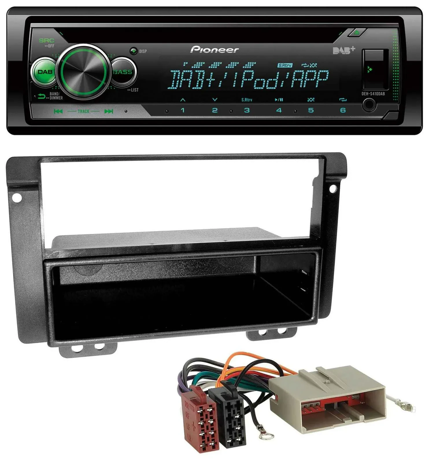 Pioneer USB MP3 DAB AUX CD Autoradio für Landrover Freelander 2004-2007