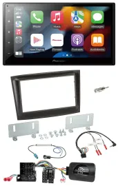 Pioneer DAB Bluetooth 2DIN USB Lenkrad Autoradio für Fiat Doblo Mini-ISO ab 2015