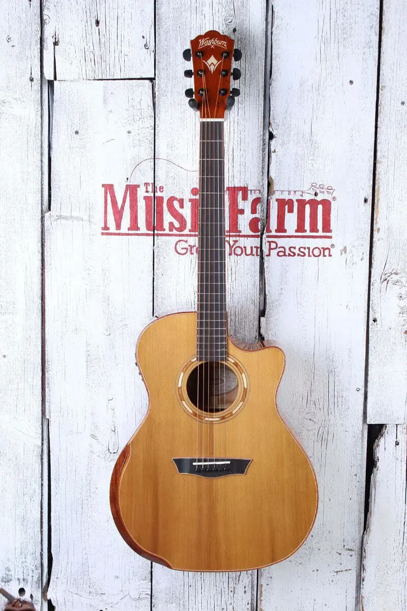 Электроакустическая гитара Washburn G66SCE Spalt Maple Natural