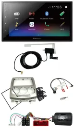 Pioneer DAB Lenkrad Bluetooth 2DIN USB Autoradio für Mazda 5 CR 2005-2010 silber