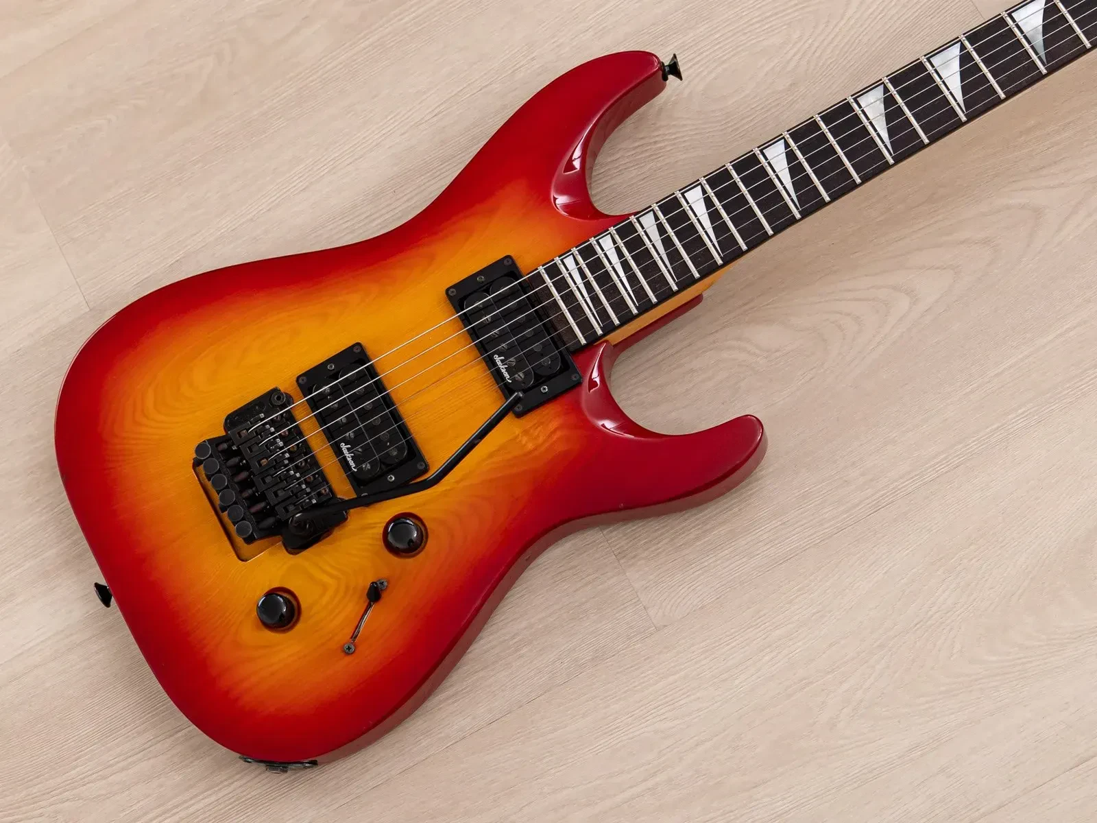 1990 Charvel by Jackson Dinky Arched-Top DKA-110-HH Deep Cherry Sunburst