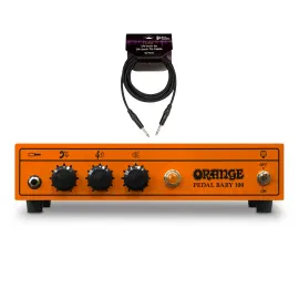 Orange Pedal Baby 100 Guitar Amplifier Bundle with 10ft Guitar Cable 2 Items