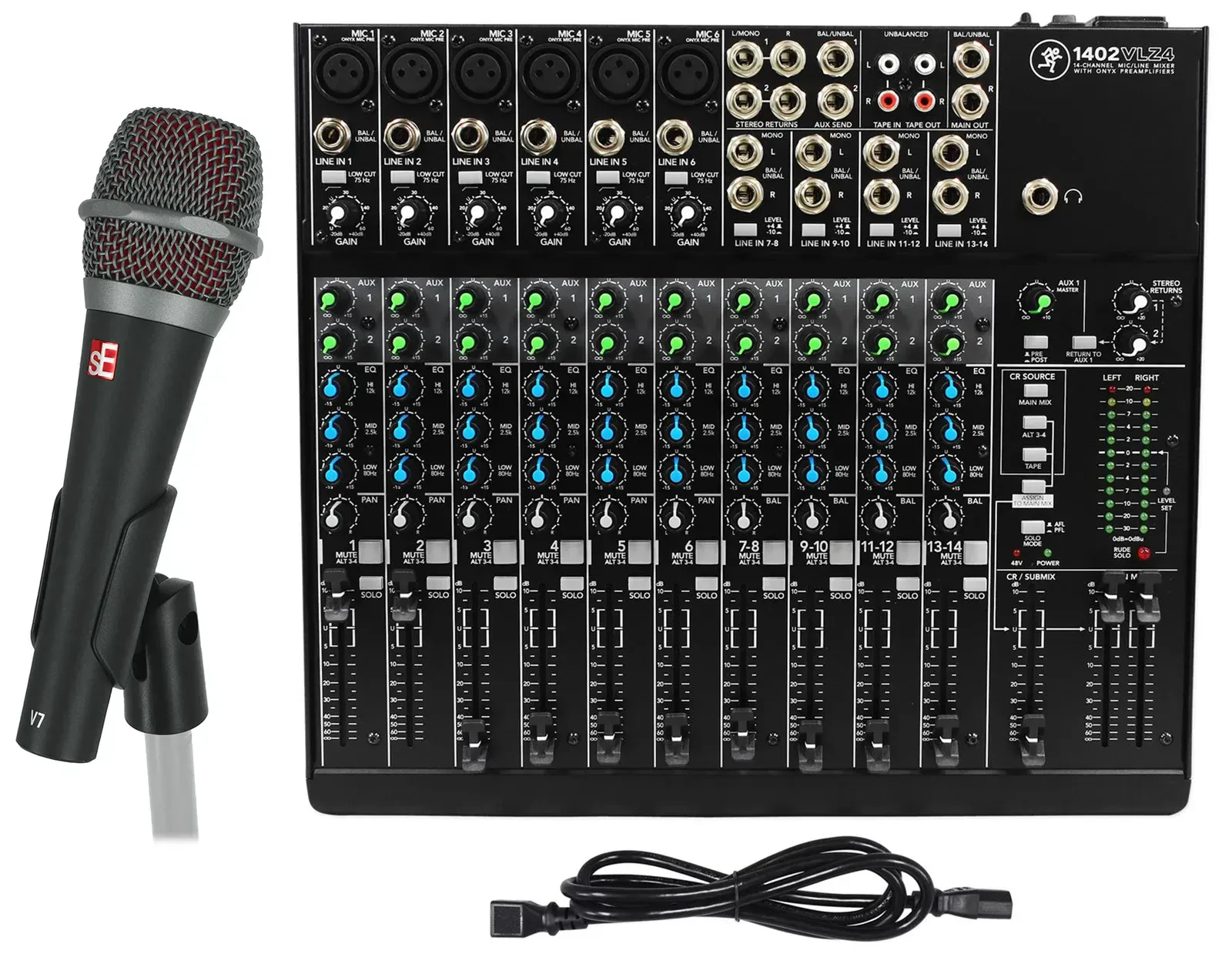 Аналоговый микшер Mackie 1402VLZ4 с микрофоном