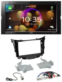 JVC DAB MP3 2DIN Bluetooth USB Autoradio für Hyundai i30 ab 2012 AUX USB