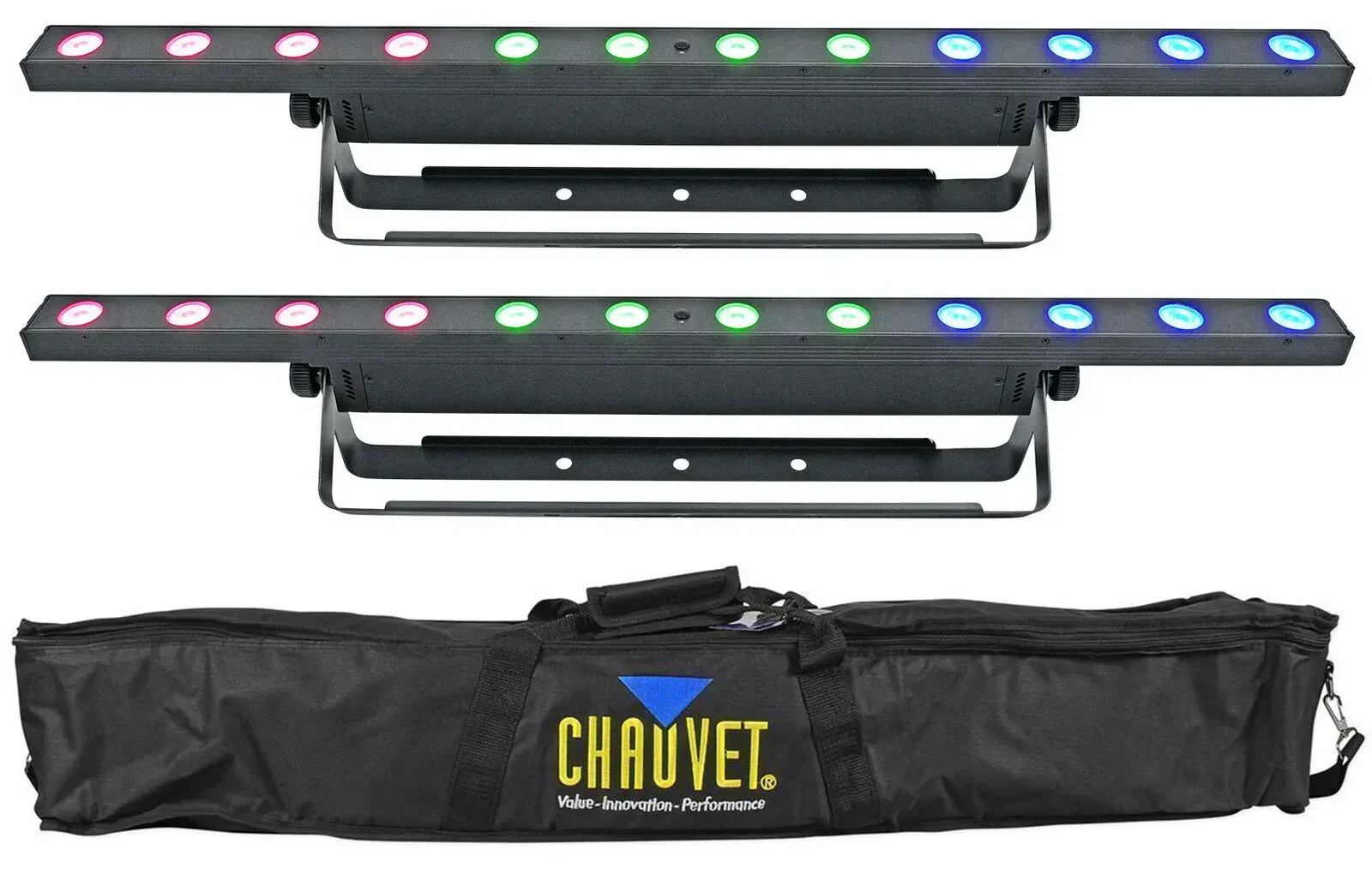 Прибор смены цвета Chauvet DJ COLORband Q3BT ILS RGBA DMX с чехлом (пара)