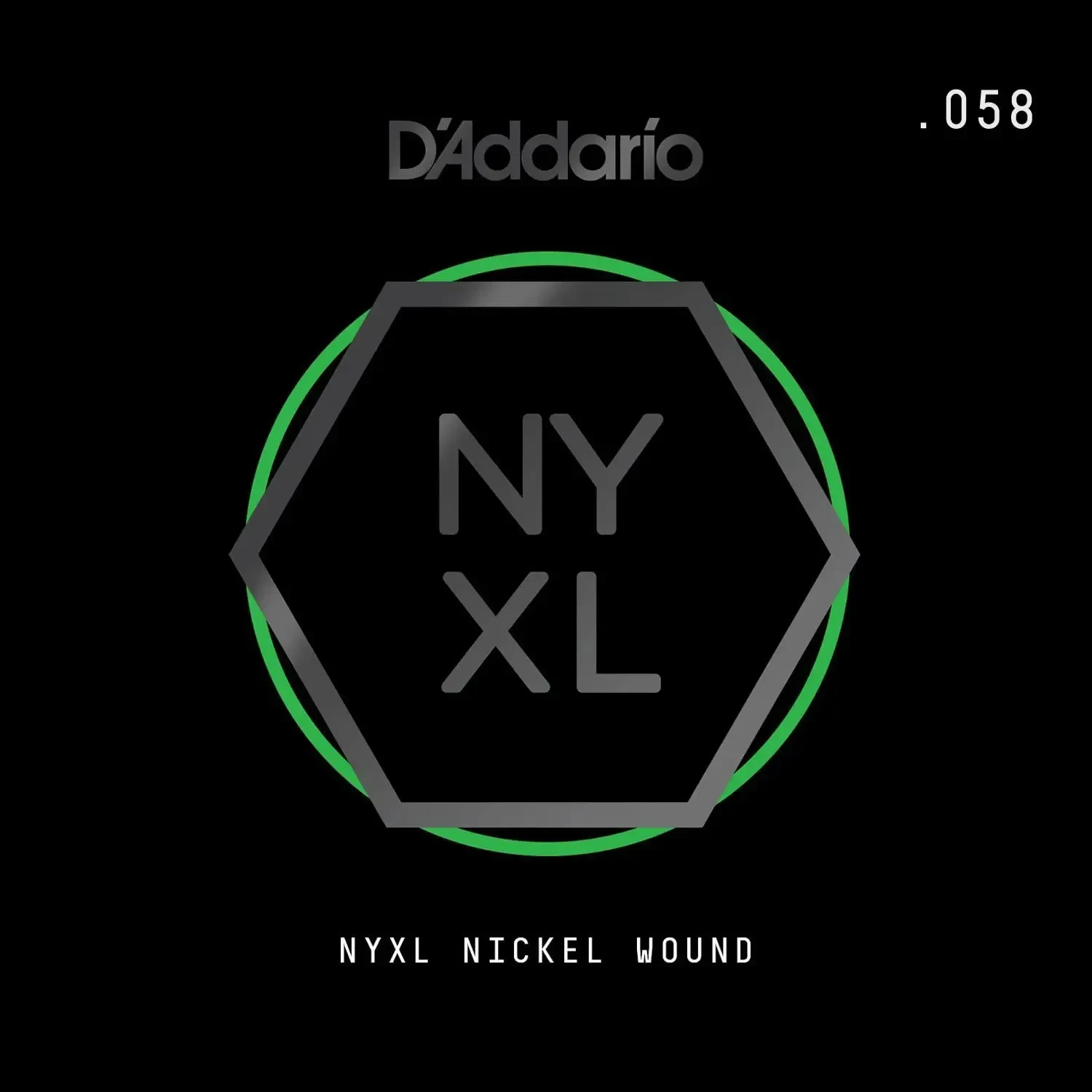 Струна одиночная D'Addario NYNW058 NYXL Nickel Wound Single 058