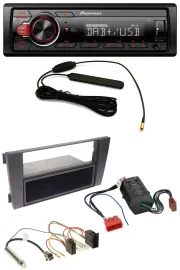 Pioneer MP3 DAB 1DIN AUX USB Autoradio für Audi A6 01-05 C5 Symphony Bose Aktivs