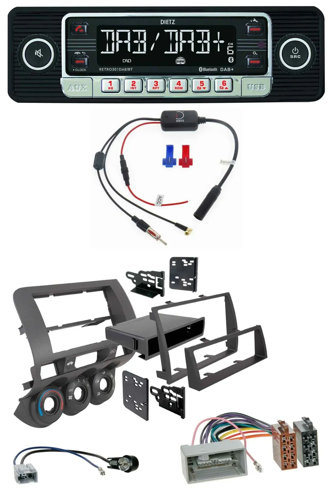 Dietz MP3 DAB Bluetooth USB Autoradio für Honda Fit 06-07 nur US-Importe