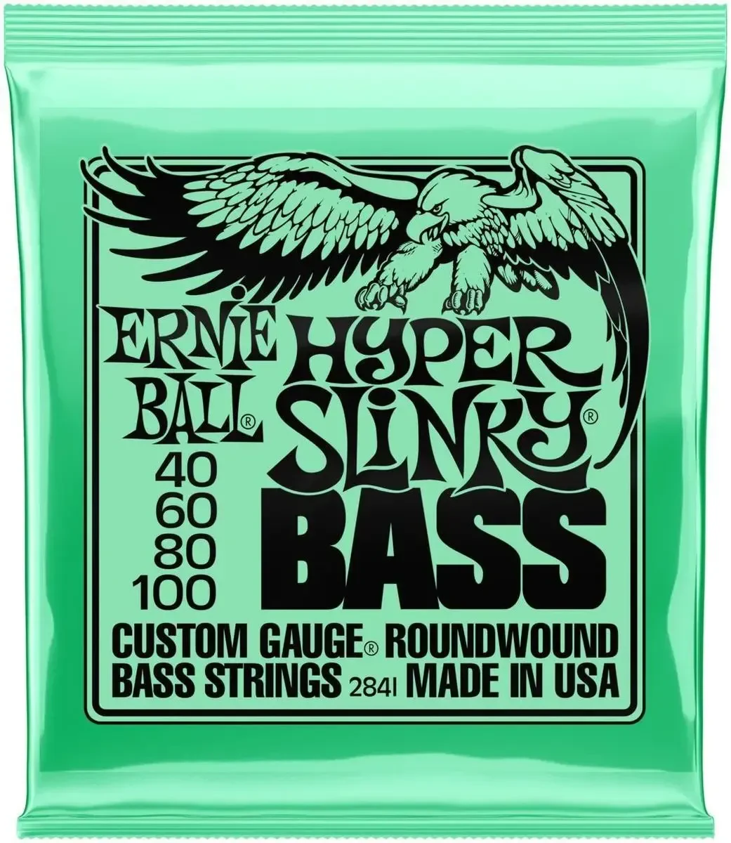Струны для бас-гитары Ernie Ball 2841 Nickel Wound Slinky Hyper 40-100