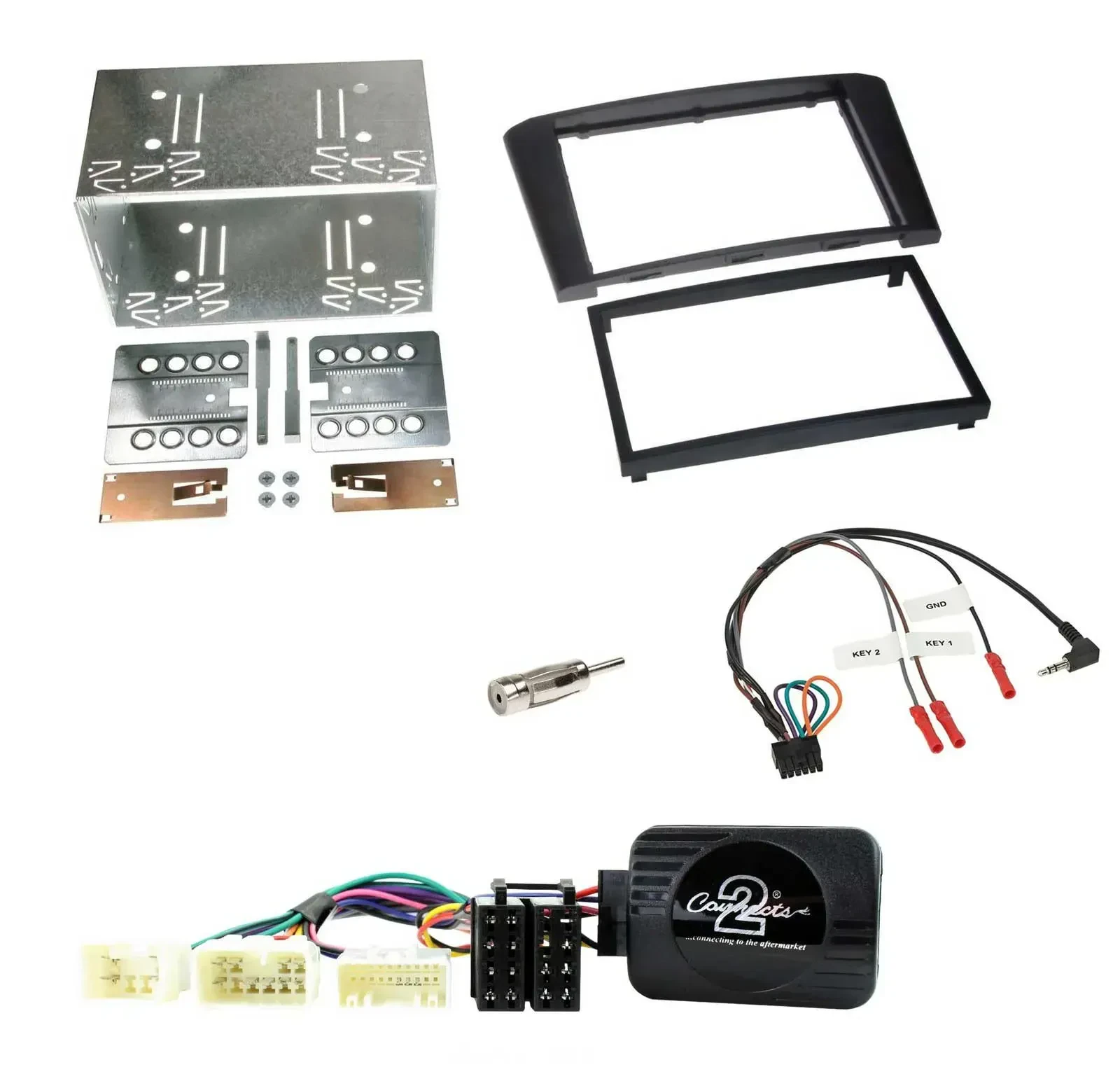 Radioset Lenkradadapter Doppel DIN Autoradio für Toyota Avensis 2003-2009
