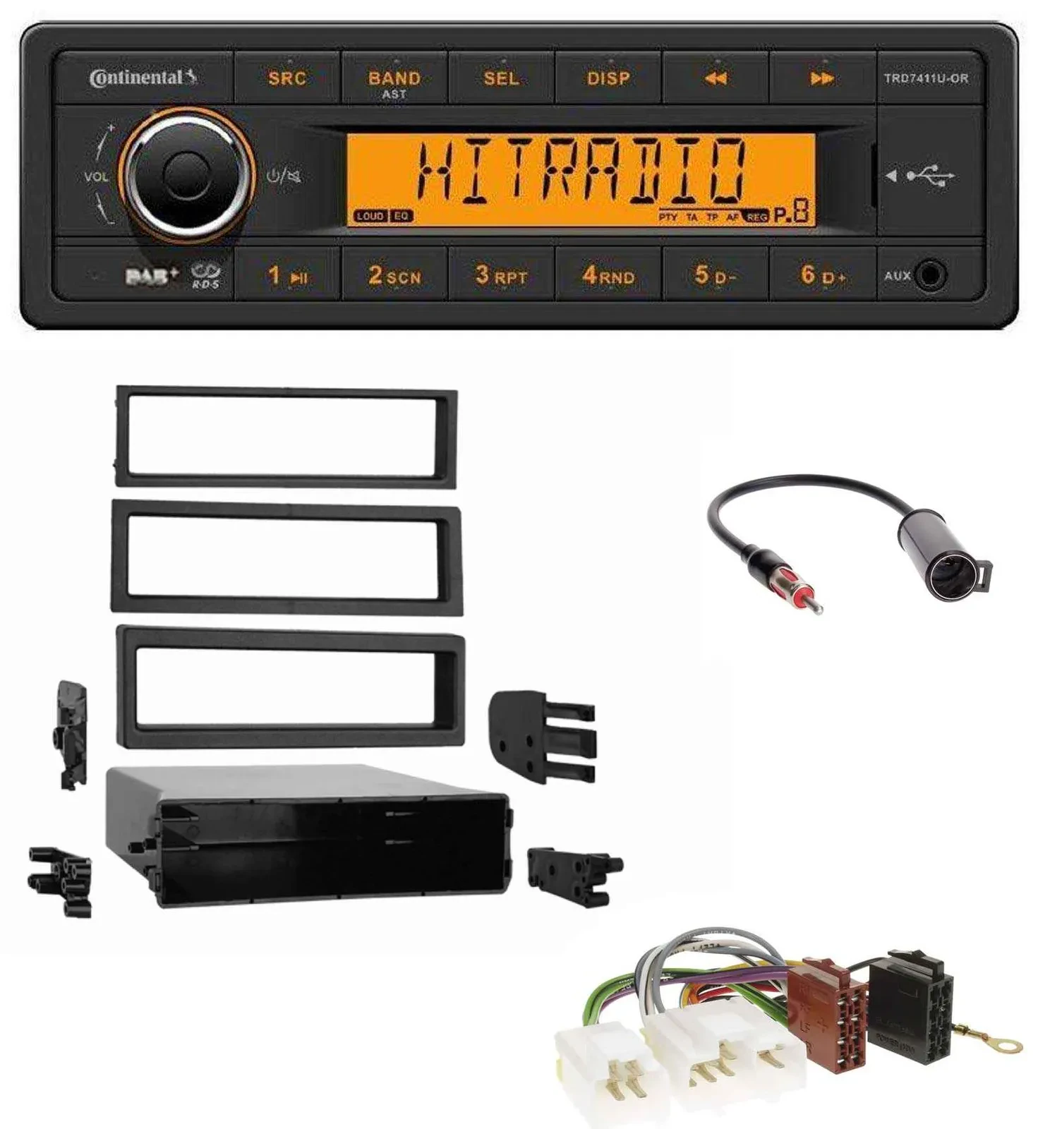 Автомагнитола для Nissan 200 SX/240 SX (1994–1998) Continental 1DIN DAB MP3 AUX USB