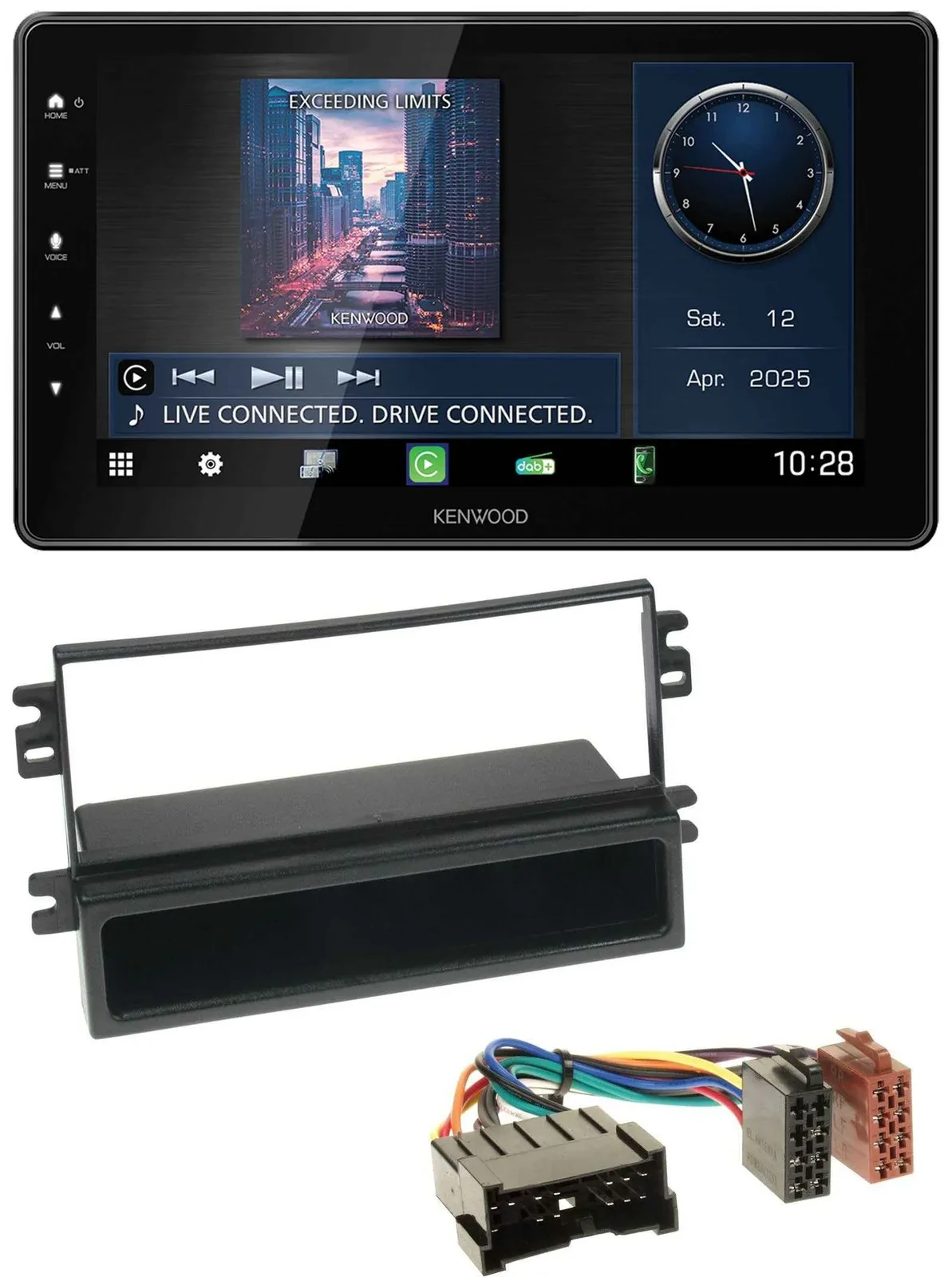 Kenwood MP3 Bluetooth USB DAB Autoradio für Kia Carens II (2004-2006)