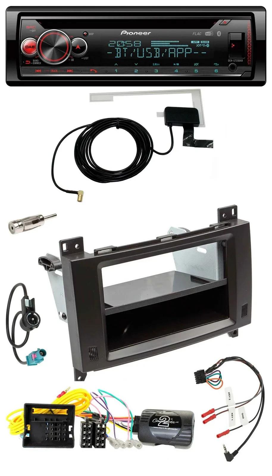 Pioneer DAB CD Lenkrad USB Bluetooth Autoradio für Mercedes Vito W447 ab 14 Audi