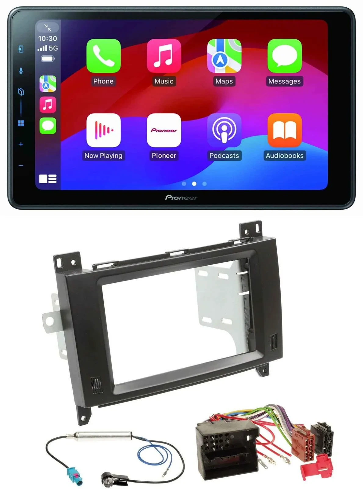 Pioneer Bluetooth 2DIN USB MP3 DAB Autoradio für Mercedes Viano Vito 06-14 schwa