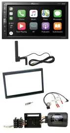 Pioneer USB 2DIN Bluetooth DAB Lenkrad Autoradio für Citroen C2 C3 Berlingo Jump