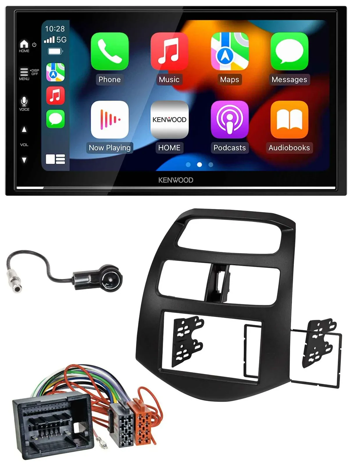 Kenwood DAB USB Bluetooth 2DIN MP3 Autoradio für Chevrolet Spark ab 2013