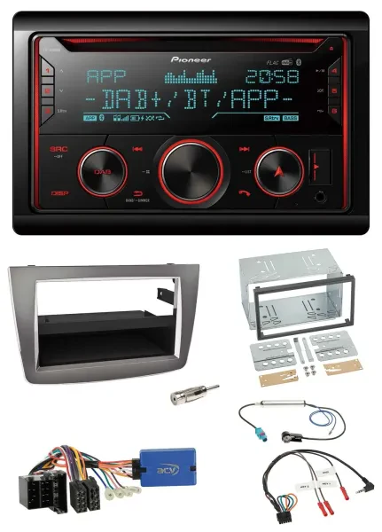 Pioneer 2DIN DAB Lenkrad Bluetooth USB CD Autoradio für Alfa Romeo Mito 13-18 95