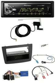 Автомагнитола для Alfa Romeo Mito (2013–2018) Pioneer Bluetooth DAB USB поддержка кнопок на руле ISO