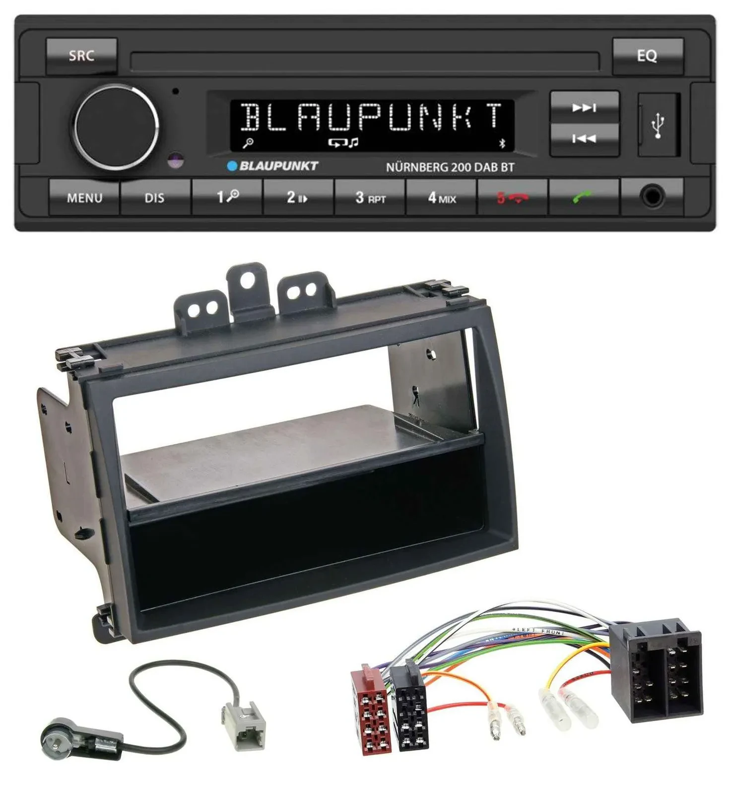 Blaupunkt USB DAB MP3 Bluetooth Autoradio für Hyundai i20 08-11 Rubber-Touch Abl