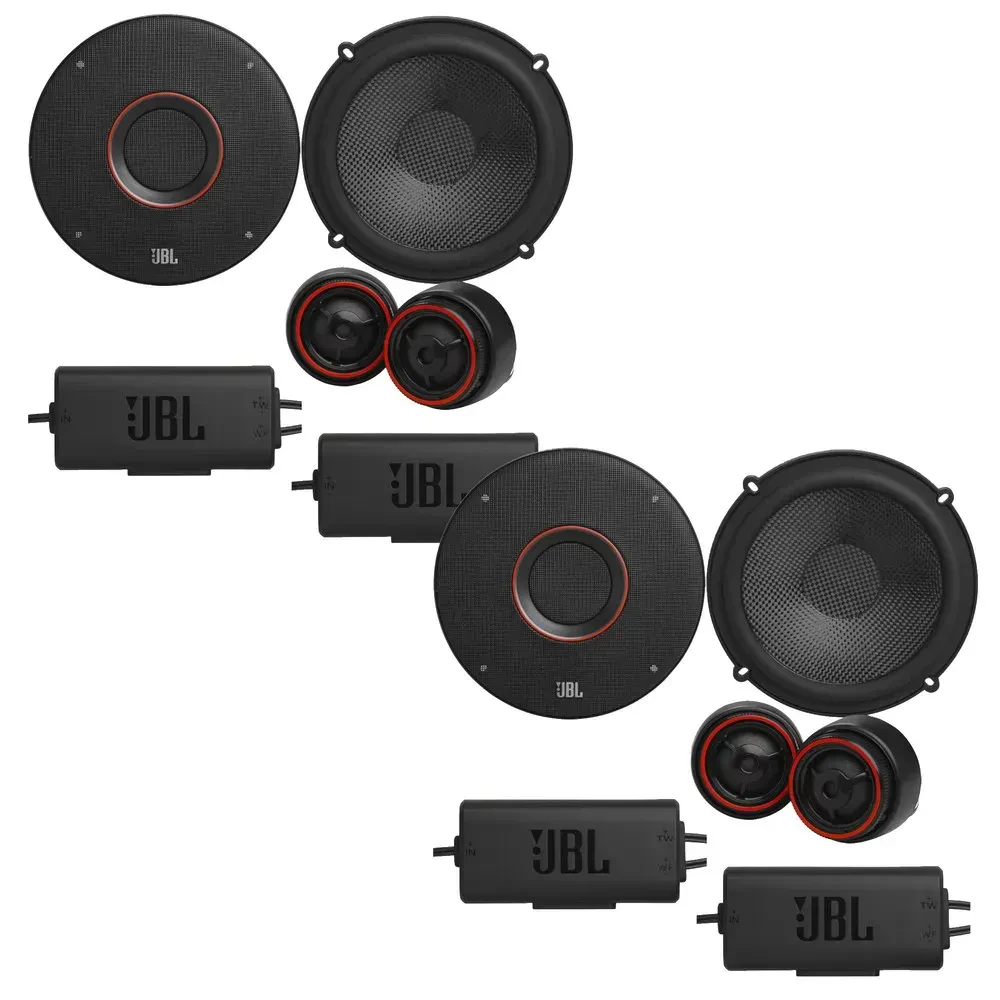 Компонентная автомобильная акустика JBL CLUB 64CSQ 6.5", 2-полосная, 380W RMS (набор, 2 пары)