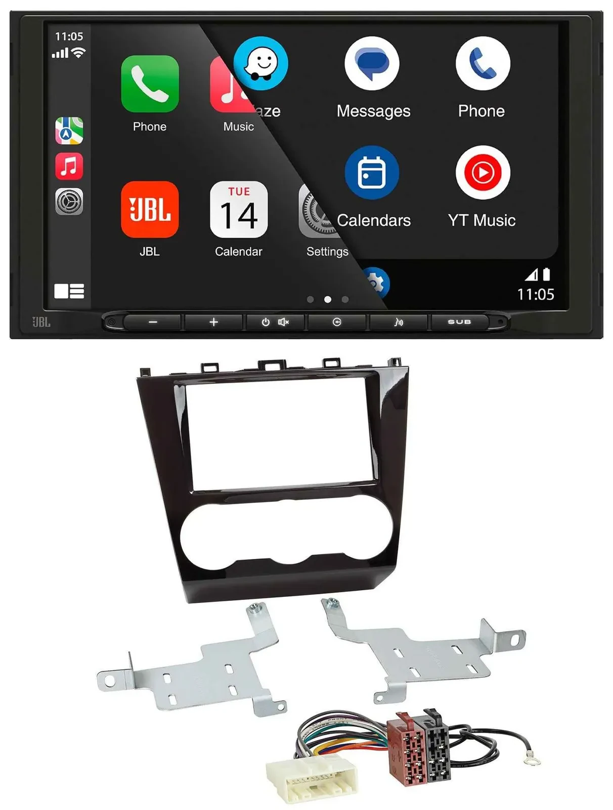 JBL USB 2DIN MP3 Bluetooth AUX Autoradio für Subaru Forester ab 2015