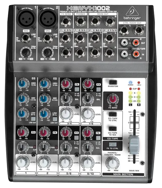 Аналоговый микшерный пульт Behringer Xenyx 1002