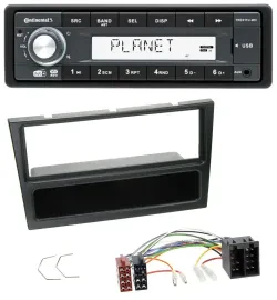 Continental MP3 AUX USB DAB 1DIN Autoradio für Opel Agila Combo Vivaro Corsa C O