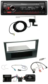 Pioneer DAB USB Lenkrad Bluetooth Autoradio für Opel Corsa D 06-08 Stealth Schwa