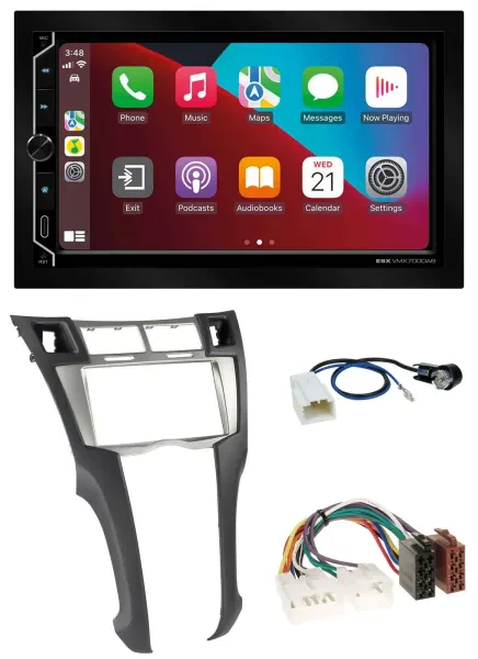 ESX 2DIN DAB USB MP3 Bluetooth Autoradio für Toyota Yaris (2007-2011)