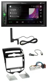 Автомагнитола Pioneer 2DIN, DAB, Bluetooth, MP3, AUX для Hyundai ix20 (с 2010, автоматический климат-контроль)
