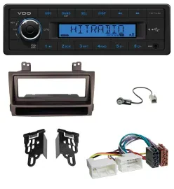 VDO AUX 1DIN MP3 USB Autoradio für Hyundai Sonata ab 09 dunkelbraun metallic